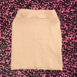 Abercrombie & fitch tan skirt